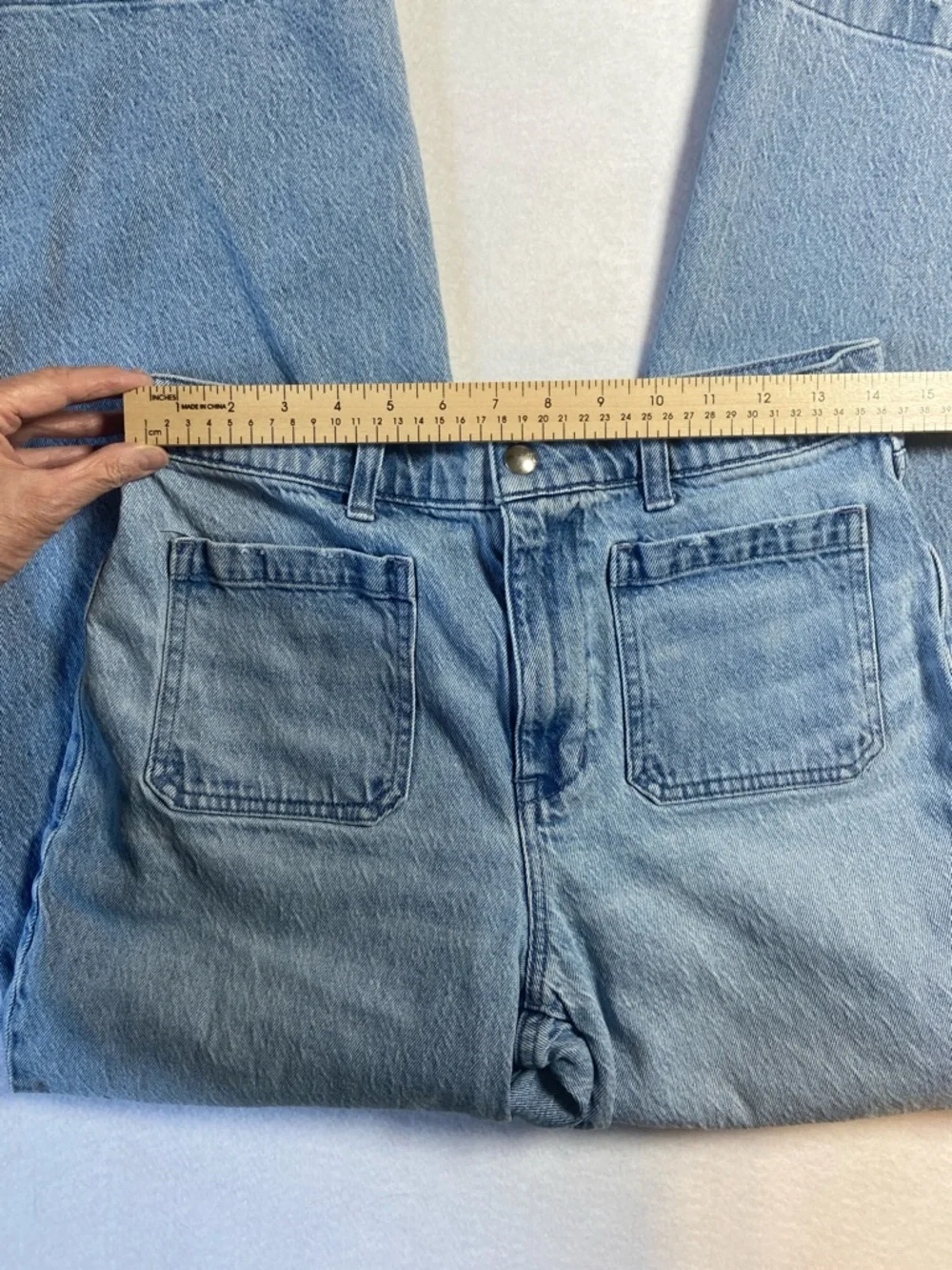 Madewell Light Blue Wide Leg Jeans